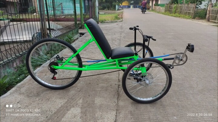 Sepeda Recumbent Trike Buatan Anak INDONESIA