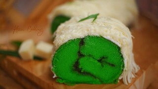 BOLU GULUNG PANDAN DENGAN KEJU BERLIMPAH | ANTI GAGAL | #161