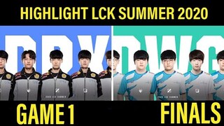 DWG vs DRX Highlight Ván 1 Chung Kết LCK Mùa Hè 2020 | Damwon vs DragonX