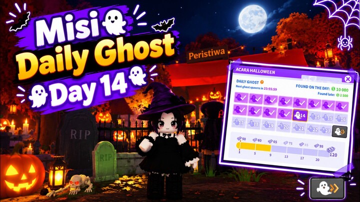 Misi Daily Ghost Day 14 Bloxburg Event Halloween