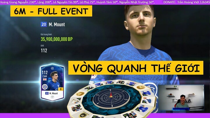 6m test event Vòng quanh thế giới mở thẻ mắc bêu