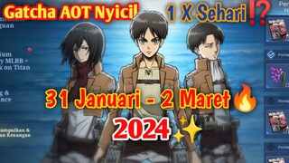 LAKUKAN INI PER HARI UNTUK DAPAT SKIN AOT⁉️ - Mobile Legends