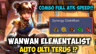 WANWAN AUTO ULTI TERUS PAKE CRYSTAL ELEMENTALIST !? COMBO FULL ATTACK SPEED MAGIC CHESS TERKUAT 2023