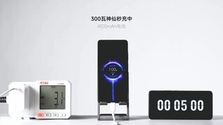 Redmi demonstrates 300w fast charging.