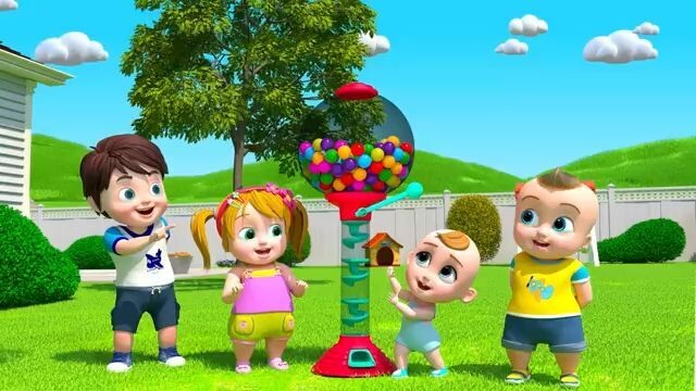 Chiya is here with a huge gumball machine! Educational Funny Show for Kids