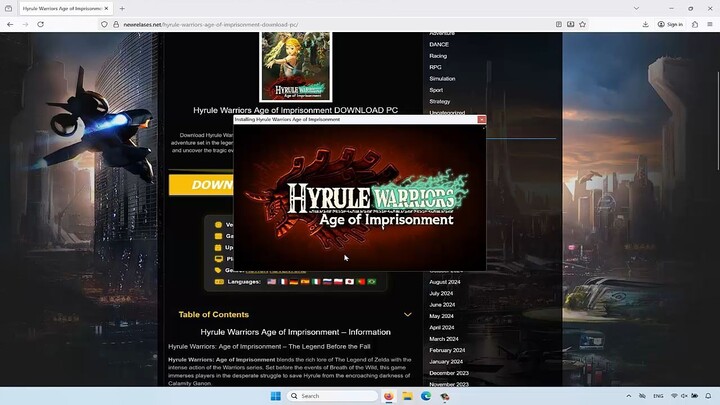 Hyrule Warriors Age of Imprisonment  DOWNLOAD FOR PC