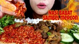 ASMR NASI BABAT SAMBEL MERCON | ASMR MUKBANG INDONESIA | EATING SOUNDSbab