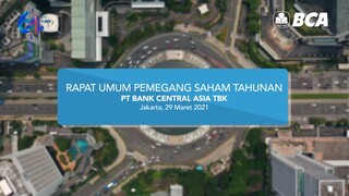 BCA Selenggarakan Rapat Umum Pemegang Saham Tahunan