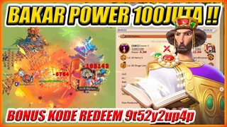 KODE REDEEM ROK TERBARU DAN BAKAR KOTA POWER 100 JUTA SAMPAI ZERO !!