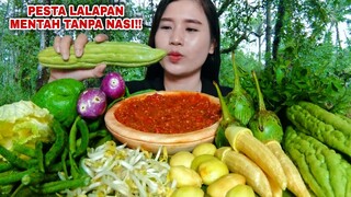 MUKBANG 12 MACAM LALAPAN MENTAH TANPA NASI VEGETARIAN MUKBANG#mukbanglalapanmentah#asmrlalapan