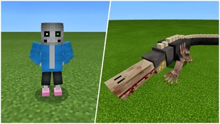 SANS vs. SCP-682 in Minecraft PE | Mobs Battle | MCPE/MCBE Addon