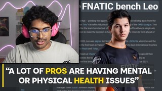 SEN Curry on Fnatic Leo Getting Benched & PROs Having Health Issues In Valorant