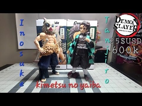 review mô hình Tanjiro & Inosuk dòng Grandista ( Kimetsu no yaiba )