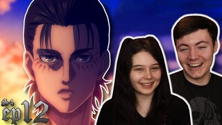 ITS FALLING APART!! Attack On Titan Season 4 Episode 12 REACTION 進撃の巨人 Final Season Reaction/Review