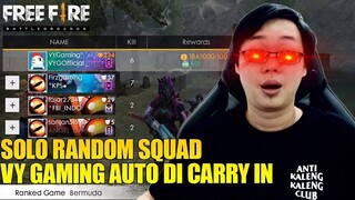 SOLO PUBLIC SQUAD DI RANKED - KETEMU SUBSCRIBER LANGSUNG AUTO DI CARRY IN! GARENA FREE FIRE