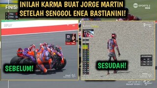 MOMEN JORGE MARTIN KENA KARMA JATUH SETELAH SENGGOL ENEA BASTIANINI