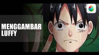 Luffy dari Anime One Piece (Speed Art)