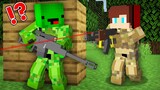 Mikey & JJ Became War in Minecraft Challenge (Maizen Mizen Mazien)