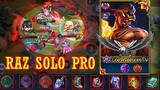 RAZ SOLO PRO GAMEPLAY  BEST COMBOS ARENA OF VALOR