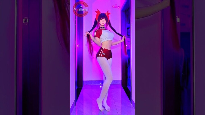 Hanabi Sparkle Cute Dance With School Sport Uniform ❤️ Honkai Star Rail Cosplay
