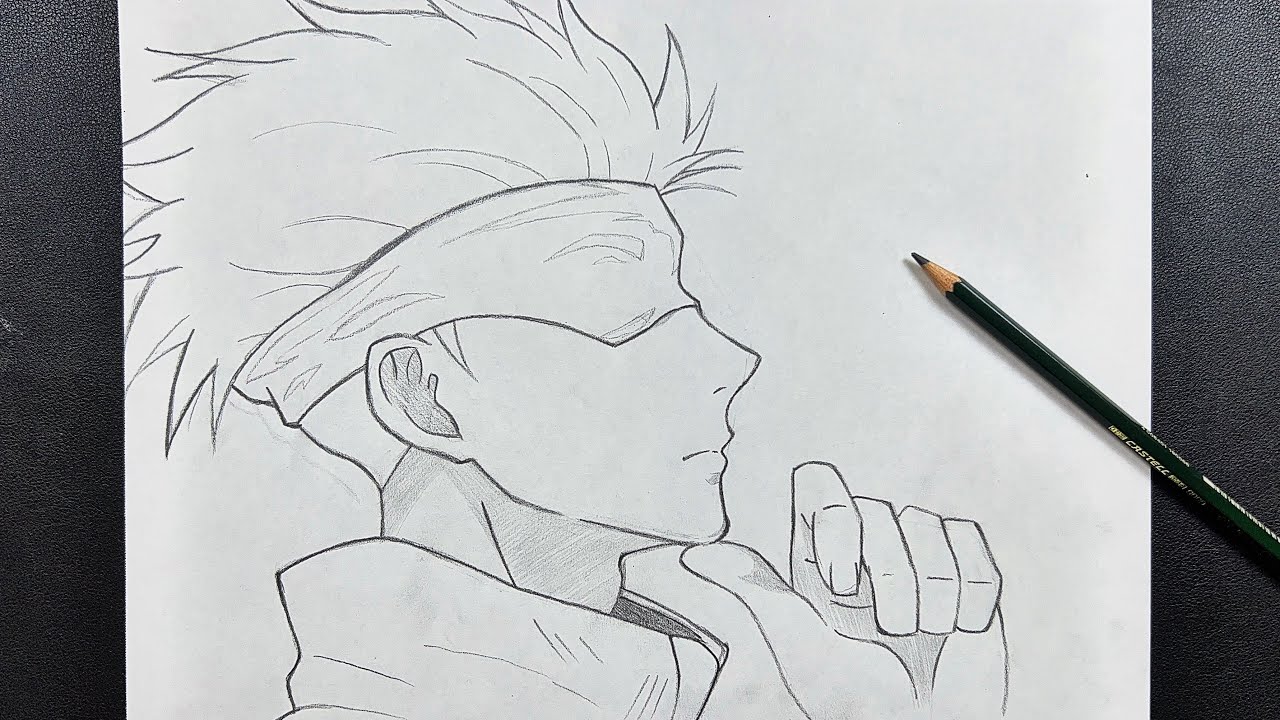 How To Draw Satoru Gojo Jujutsu Kaisen Sketch Art Lesson, 52% OFF