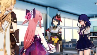 Son of God, why are you sitting on my desk? [Action Pre-matching]