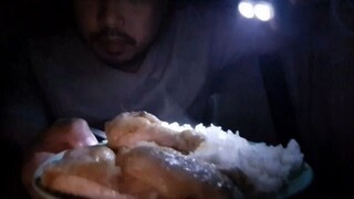 Chinese ASMR - Chicken & Sticky Rice Eating Sounds [ENG Subtitles]