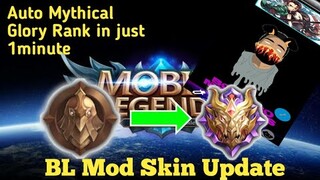 Auto Mythical Glory! | BL Mod Skin Update | Boy Labo | Mobile Legends: Bang Bang