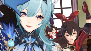 安柏：独享优菈的舞蹈多是一件美事啊！--浪花骑士的白色魔法！【原神MMD】【好き雪本気マジック】