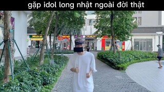 gặp idol long nhật ngoài đời thật #meme