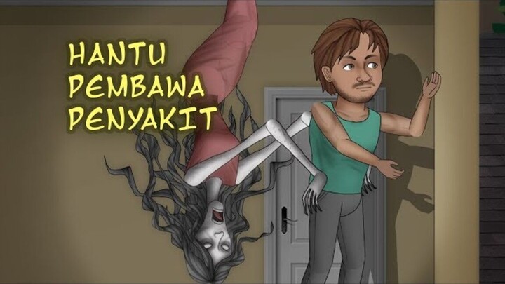 Hantu Wanita Pembawa Penyakit  Kartun Hantu, Kartun Lucu, Animasi Horor #HORORKO