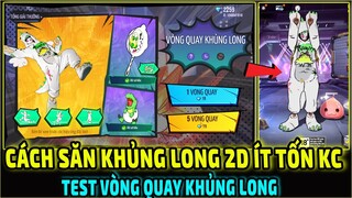 Review Vòng Quay Khủng Long Kiểu Mới Săn Trang Phục Khủng Long 2D Giá Rẻ || Free Fire