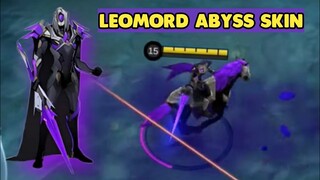 NEW LEOMORD SUPERVILLAIN ABYSS SKIN MLBB || LEOMORD NEW SKIN 2022 MOBILE LEGENDS