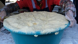 ทักษะที่น่าทึ่ง! Super Speed Donuts Master - อาหารข้างทางเกาหลี