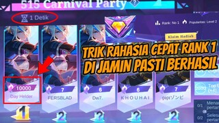 TRIK RAHASIA RANK 1 PROMO DIAMOND! DI JAMIN PASTI BERHASIL!! MOBILE LEGENDS