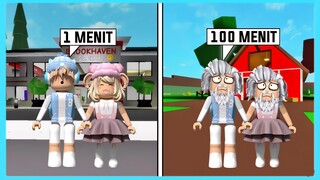 Setiap Detik Aku Dan Adiku Bertambah Tua Di Roblox Brookhaven ft @Shasyaalala