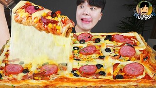 ASMR MUKBANG 편의점 핵불닭 미니!! 떡볶이 & 핫도그 & 치즈 피자 FIRE Noodle & HOT DOG & CHEESE PIZZA EATING SOUND!