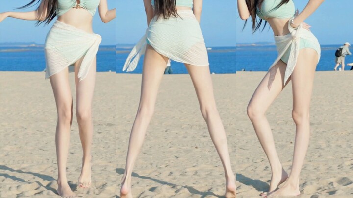 Leg goals in a swimsuit on the beach? Shake It — the ultimate leg-goal edition!