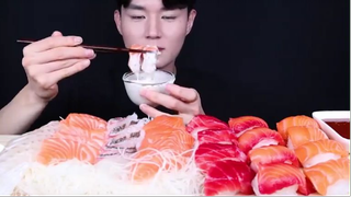 mukbang sushi #amthuc #monngon