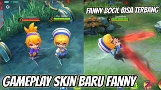 REVIEW SKIN BARU FANNY BOCIL ! BISA TERBANG DAN TORNADO FAST HAND - FANNY CHIBI LUCU