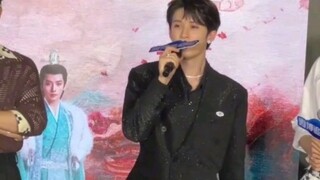 Tan Jianci x Sauvignon Blanc สัมภาษณ์สื่อ ร้องเพลง Peach Blossom Blood!