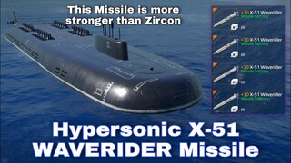 Modern Warships: latest update X-51 WAVERIDER Hypersonic Missile. test gameplay.