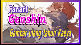 [Genshin, Fanart] Gambar ulang tahun Kaeya