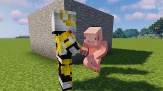 Minecraft: Nếu đá và kim cương Minecraft được hoán đổi, Ah Qing của áo giáp bằng đá