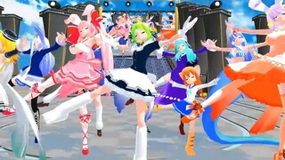 【mmd di gi charat】デ・ジ・キャラット9人娘でツギハギスタッカート