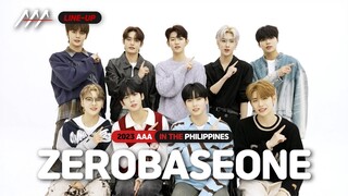 (SUB) [LINE-UP] 그룹 #제로베이스원 #ZEROBASEONE | 2023 Asia Artist Awards IN THE PHILIPPINES #AAA #2023AAA