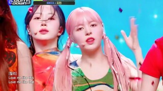 青春绽放热带雨林风！NMIXX 230330 MCD打歌Love me like this舞台