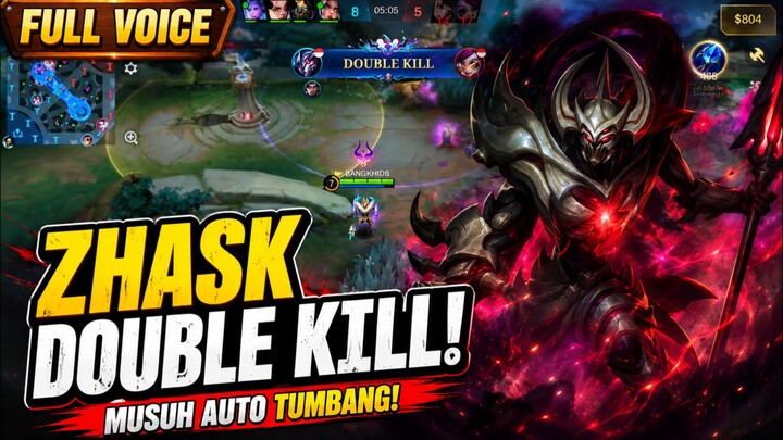 DOUBLE KILL INSTAN! ZHASK MIDLANE NGAMUK BIKIN MUSUH AUTO TUMBANG! 😱 | MLBB