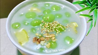 Nhà có sẵn Bột Nếp hãy nấu ngay món Chè Viên Lá Dứa kiểu này nhé. cả nhà đều mê!