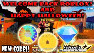 ROBLOX IS BACK! HAPPY HALLOWEEN 2021! FREE CAPSULE! - ALL STAR TOWER DEFENSE